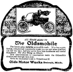 A 1902 advertisement for Oldsmobile - Galveston Daily News, December 28, 1902