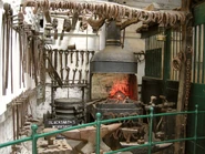 Blacksmith's workshop display