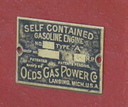 Olds Gas Power Co mfc plate - IMG 8713