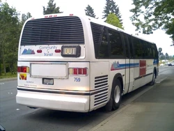 Rear view of a  RTS-06 bus