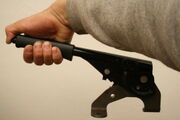Hand brake lever from a .