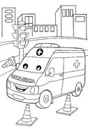 Emergency Vehicles Colouring Book 14