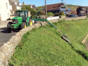 Spearhead long reach Orbital mower working