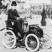 Louis Renault with his first car