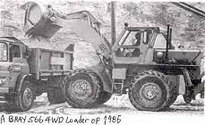 A 1980s BRAY 566 4WD Diesel Loader
