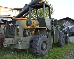 CCC military loader, rear view