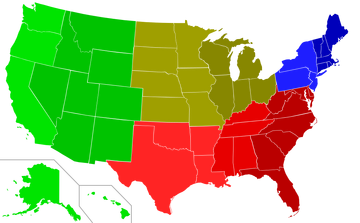 List of regions of the United States, Tractor & Construction Plant Wiki