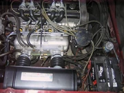 Chevrolet Cosworth Vega engine showing Bendix electronic fuel injection