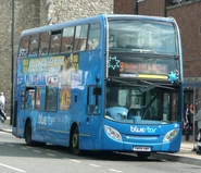 The unique Volvo B7TL/Enviro400 owned by bluestar.