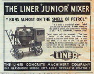 A 1940s LINER Junior wheeled Cement Mixer