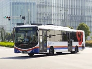 A Designline Euro V bus in Tokyo.