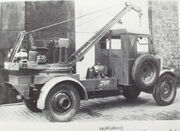 A 1930s COLES Morris Mobilecrane petrol