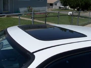 A sliding glass sunroof on an 