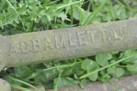 In a field at SE705853 beside footpath from Kirkby Mills, Kirkbymoorside, N. Yorks