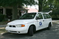 2008-08-06 Postal delivery van in Durham