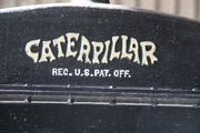 Caterpillar logo on radiator header tank - IMG 6052