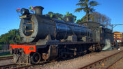 Umgeni Steam Railway, locomotive 1486 Maureen, Kloof station 06-Jun-2010