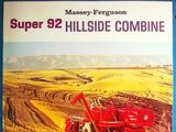Massey Ferguson Super 92 Hillside combine