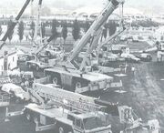 Outside the COLES Sunderland factory yard in the 1970s