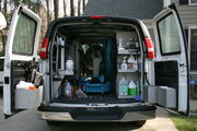 2009-03-10 Van equipped for professional carpet cleaning