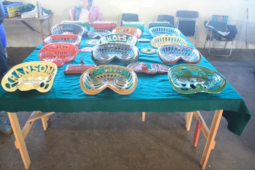 A collection of Implement seats as part of the NVTEC display