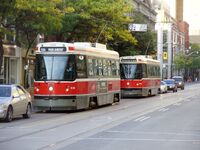 CLRVs 4049 and 4090 Eastbound on King