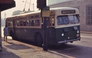 Chicago St Louis Car-built trolley bus 9400 in 1968