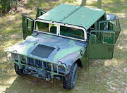 HMMWV with bolt-on MAK armor kit