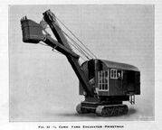 A 1930s Priestman Brothers Crawler Excavator with lorry petrol engine