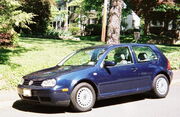 The 2000 Volkswagen Golf GL, in North American form