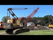 A 1980s Priestman Lion Dragline Diesel working in a mine
