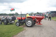 Massey Ferguson 135 and MF 11 spreader at Oswestry 2011 -IMG 0885