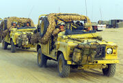 Land Rover Defender 110 patrol vehicles