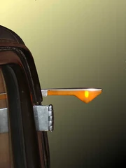 Trafficator in the "on" position