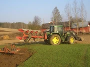 A Kverneland reversible plough