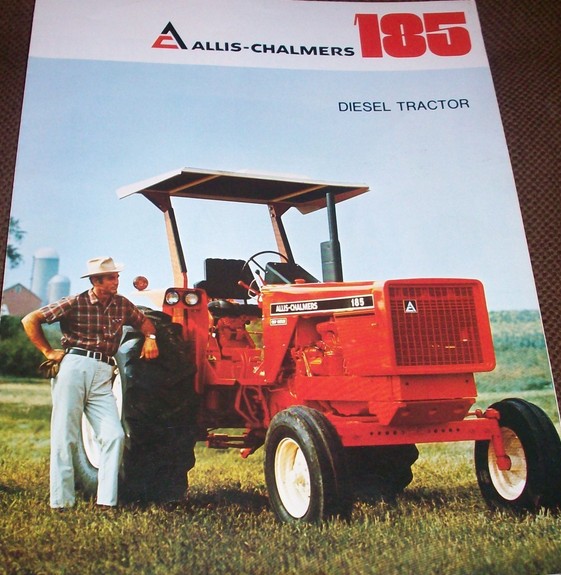 Allis-Chalmers 1979 Allis-Chalmers 185 Diesel Tractor Original Full Color Sales Brochure 