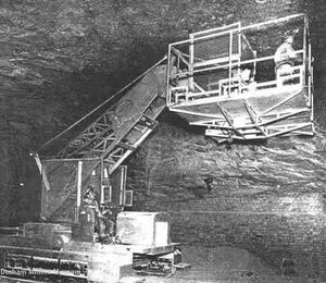 A 1950s Taylor-mining-jumbo platform