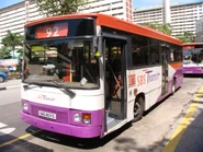 A 1993 Duple-bodied Dennis Dart owned by Singapore Bus Services(now SBS Transit).