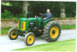 Restored Turner Tractor on a road test