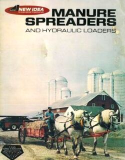 New Idea (AVCO) manure spreader (horse-drawn) brochure