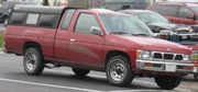 Nissan Hardbody Truck with updated interior, mild hood, bumper and grille refresh. (1993
