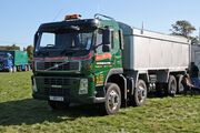 Volvo FM 400 8x4 Tipper YJ09 FCD at Scorton NY 09 - IMG 2364 edited