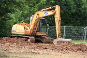 Samsung SE130 excavator at Much Marcle - IMG 1596
