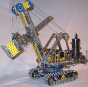 Meccano model Steam shovel excavator