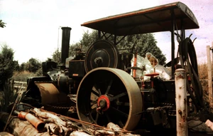 In original roller form at an early steam rally