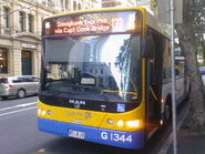 A Brisbane Transport MAN 18.310 Bus with Volgren CR228L body in Brisbane, Australia.