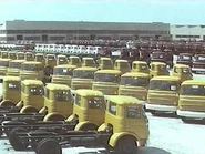 Outside the Barreiros Diesel Motorvehicle Factory backyard 1970s
