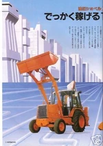 Hitachi BX-70D backhoe brochure - 1986