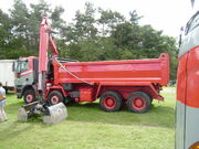 JC Ball 8x4 Tipper with Grab loader at Cromford 08 - P8030332