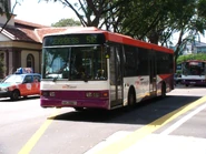 A Volgren bodied Scania L94UB demonstrator owned by SBS Transit